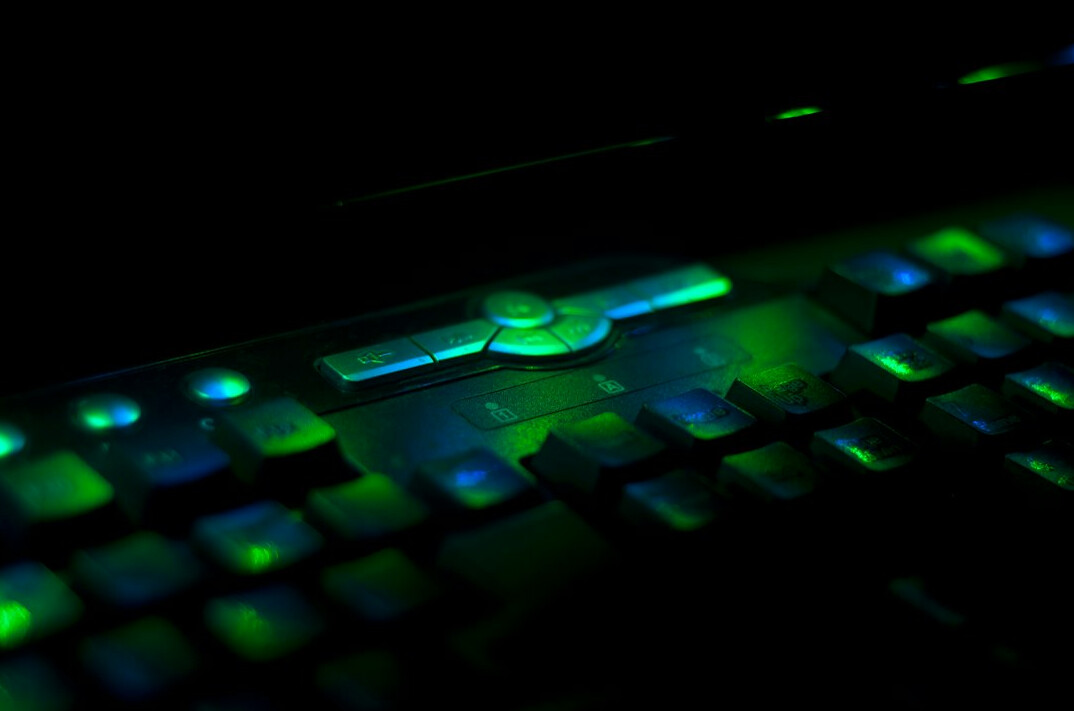 Close-up of a computer screen showing a code editor with colorful syntax highlighting
