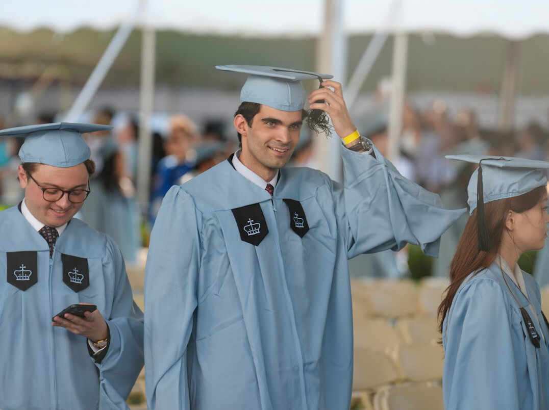 students celebrating success