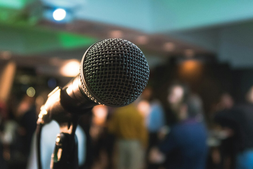 person giving presentation